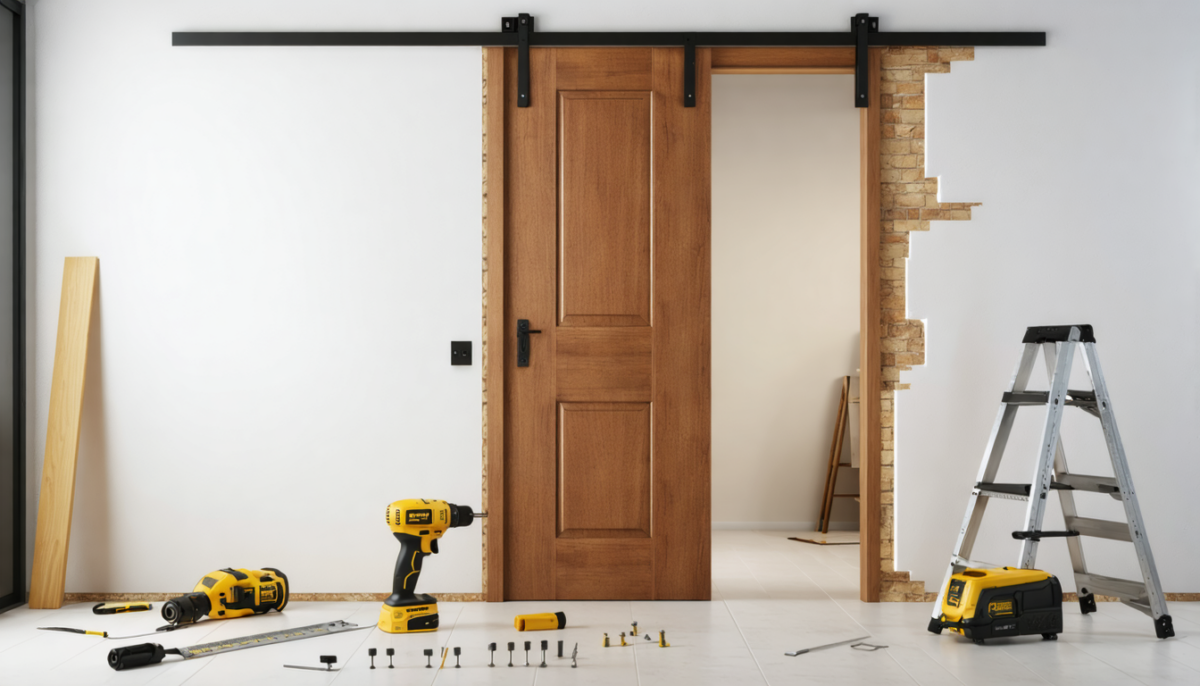 découvrez notre guide pratique pour installer facilement une porte coulissante galandage dans une cloison en placo, étape par étape et sans difficulté.