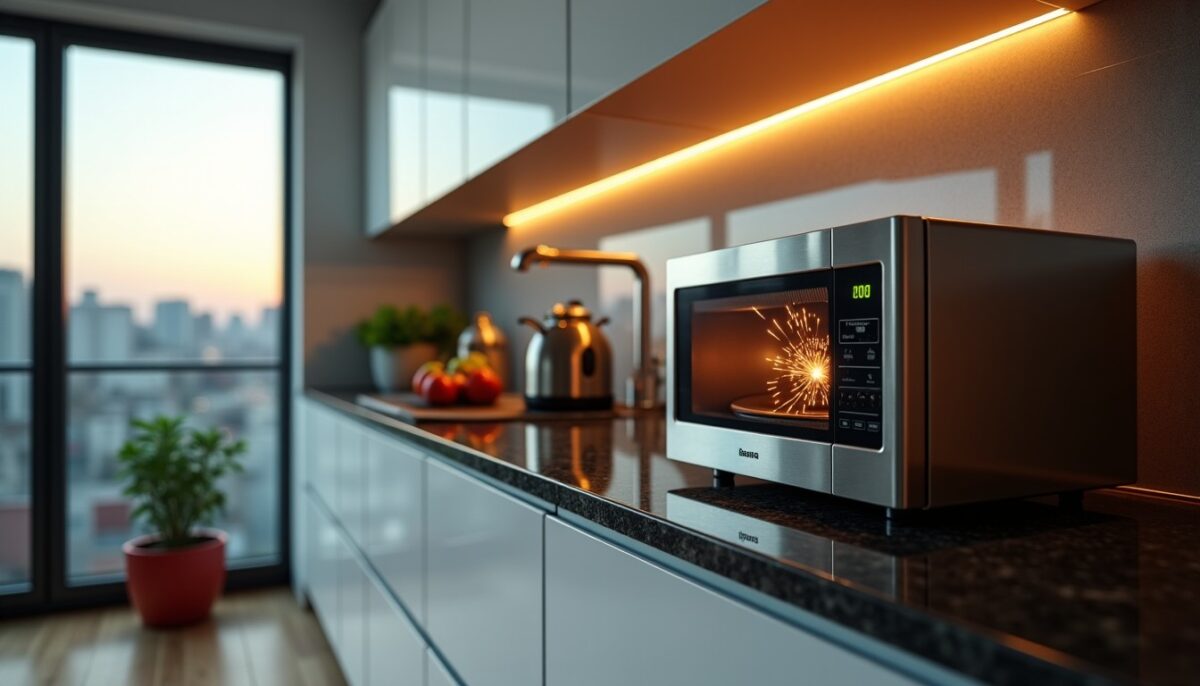 Micro-ondes qui crépitent : causes des étincelles et solutions efficaces pour y remédier