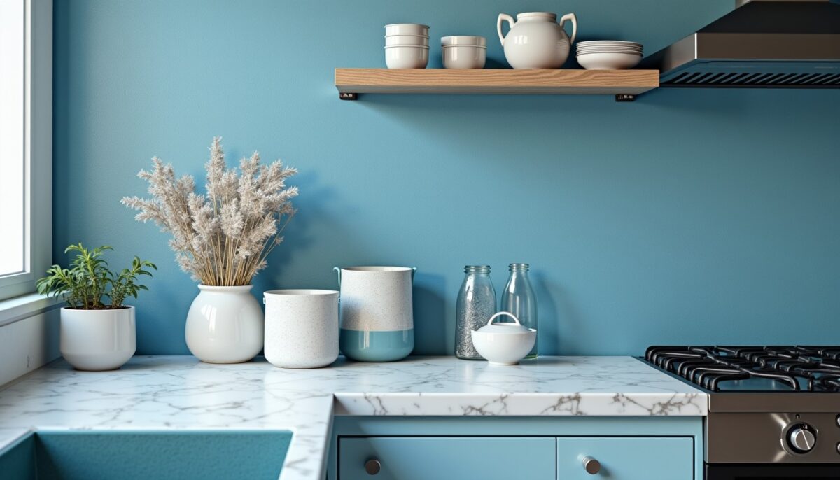 Sublimez votre cuisine : astuces pour intégrer des carreaux de ciment bleu et blanc avec style